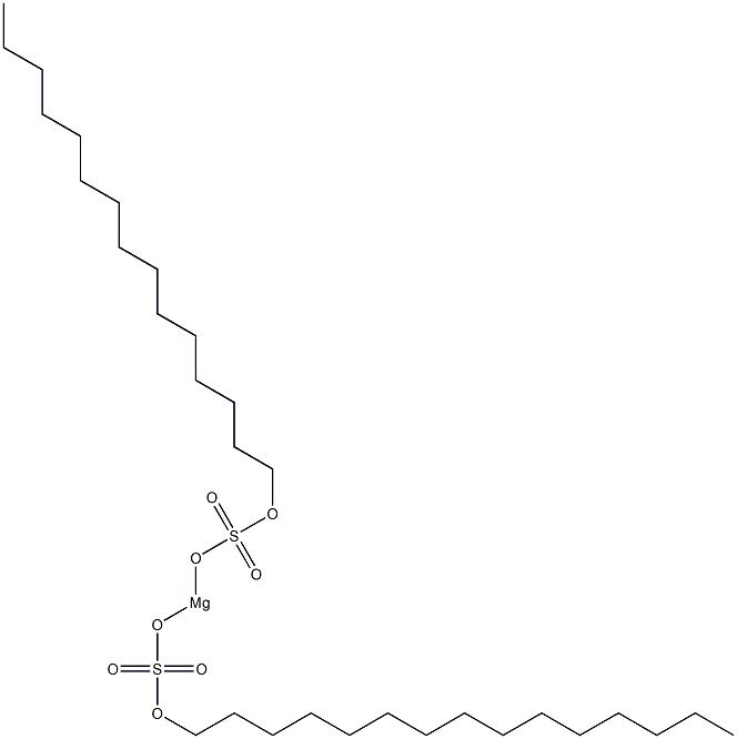 Bis(pentadecyloxysulfonyloxy)magnesium Struktur