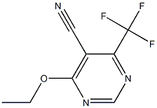 4-Ethoxy-5-cyano-6-trifluoromethylpyrimidine Struktur