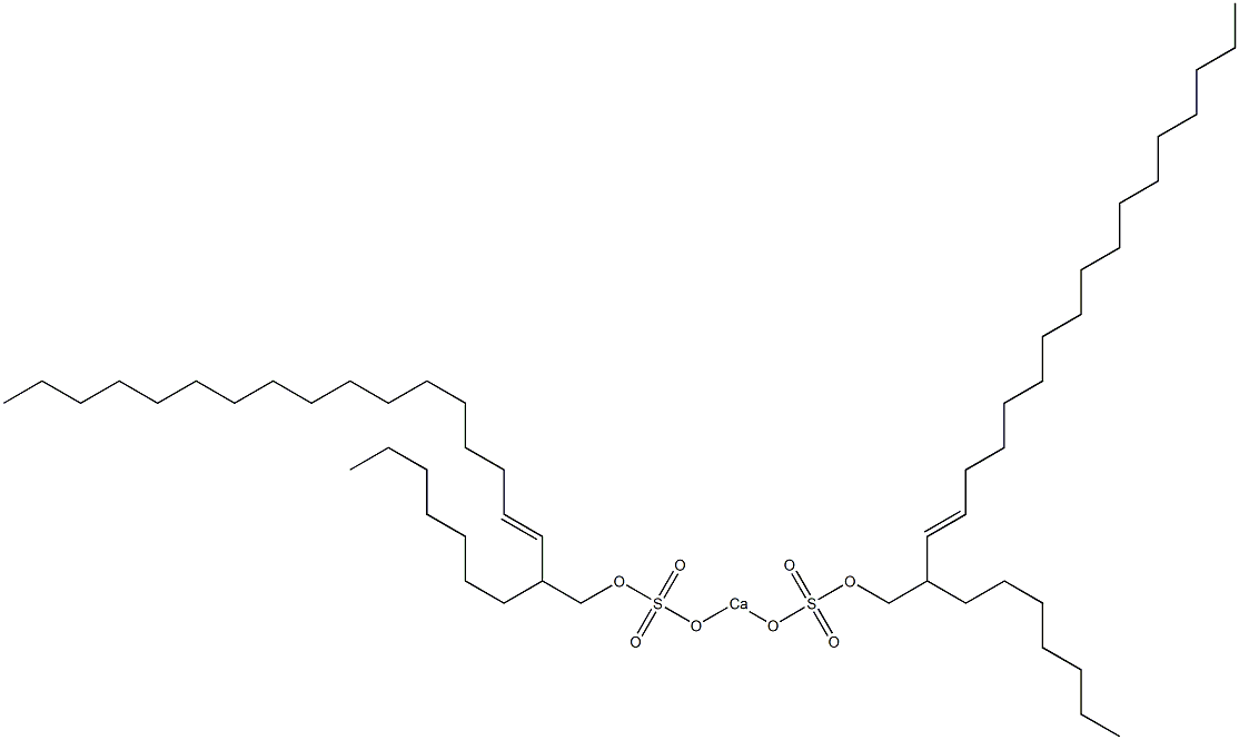 Bis(2-heptyl-3-nonadecenyloxysulfonyloxy)calcium Struktur