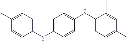 N-(2,4-Dimethylphenyl)-N'-(4-methylphenyl)-p-phenylenediamine Struktur