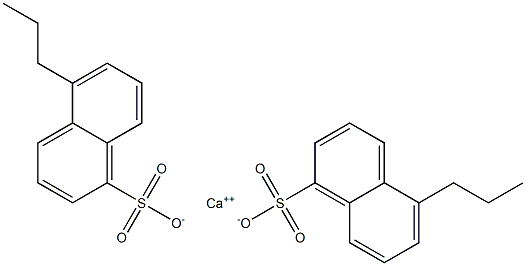 Bis(5-propyl-1-naphthalenesulfonic acid)calcium salt Struktur