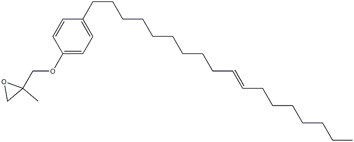 4-(10-Octadecenyl)phenyl 2-methylglycidyl ether Struktur