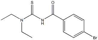 N-(Diethylthiocarbamoyl)-4-bromobenzamide Struktur