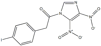 4,5-Dinitro-1-[2-(4-iodophenyl)-1-oxoethyl]-1H-imidazole Struktur