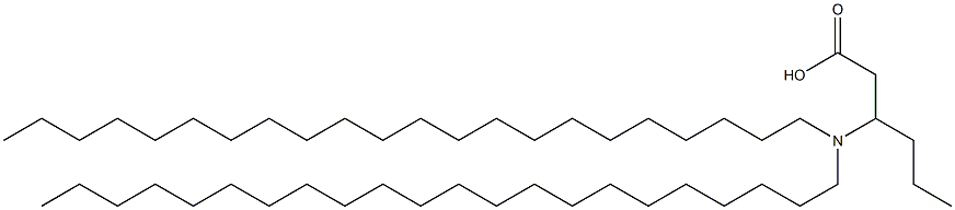 3-(Didocosylamino)hexanoic acid Struktur