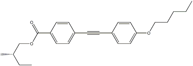 4-[(4-Pentyloxyphenyl)ethynyl]benzoic acid (S)-2-methylbutyl ester Struktur