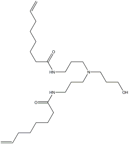 N,N'-[3-Hydroxypropyliminobis(3,1-propanediyl)]bis(7-octenamide) Struktur