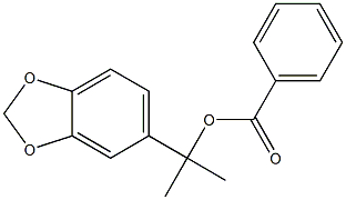 Benzoic acid 2-(1,3-benzodioxol-5-yl)propan-2-yl ester Struktur