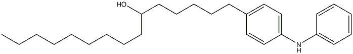 4-(6-Hydroxypentadecyl)phenylphenylamine Struktur