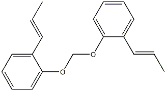 2,2'-Methylenedioxybis[(1-propenyl)benzene] Struktur