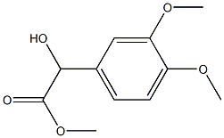 (+)-3,4-Dimethoxy-L-mandelic acid methyl ester Struktur