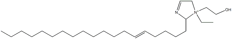 1-Ethyl-1-(2-hydroxyethyl)-2-(5-nonadecenyl)-3-imidazoline-1-ium Struktur