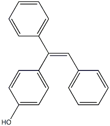 4-[(Z)-1,2-Diphenylethenyl]phenol Struktur