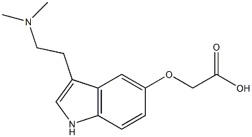 [[3-[2-(Dimethylamino)ethyl]-1H-indol-5-yl]oxy]acetic acid Struktur