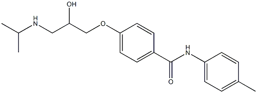 1-[4-[p-Tolylcarbamoyl]phenoxy]-3-[isopropylamino]-2-propanol Struktur