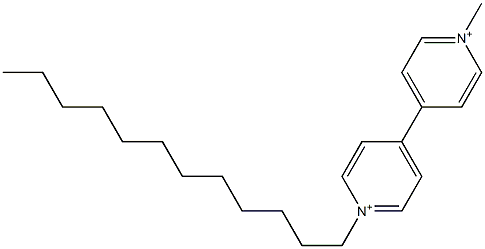 1-Dodecyl-1'-methyl-4,4'-bipyridinium Struktur