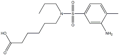 6-[3-Aminopropyl(4-methylphenylsulfonyl)amino]hexanoic acid Struktur