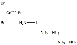 Iodopentamminecobalt(III) bromide Struktur