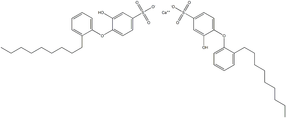 Bis(2-hydroxy-2'-nonyl[oxybisbenzene]-4-sulfonic acid)calcium salt Struktur