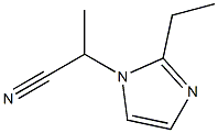 1-(1-Cyanoethyl)-2-ethyl-1H-imidazole Struktur