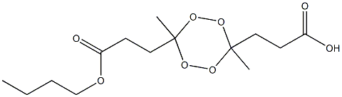 3,6-Dimethyl-1,2,4,5-tetroxane-3,6-bis(propionic acid butyl) ester Struktur