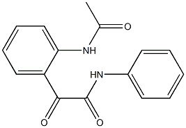 N-[2-[[(Phenylamino)carbonyl]carbonyl]phenyl]acetamide Struktur