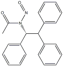 (+)-N-Nitroso-N-[(R)-1,2,2-triphenylethyl]acetamide Struktur