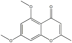 2-Methyl-5,7-dimethoxy-4H-1-benzopyran-4-one Struktur