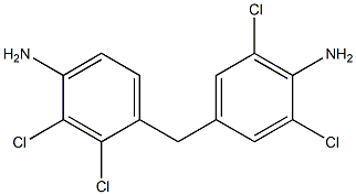 4-[(4-Amino-2,3-dichlorophenyl)methyl]-2,6-dichloroaniline Struktur