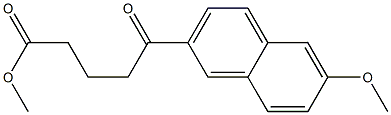 5-Oxo-5-[6-methoxy-2-naphtyl]valeric acid methyl ester Struktur