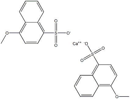 Bis(4-methoxy-1-naphthalenesulfonic acid)calcium salt Struktur