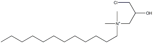 N-(3-Chloro-2-hydroxypropyl)-N,N-dimethyldodecan-1-aminium Struktur