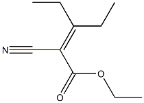 2-Cyano-3,3-diethylpropenoic acid ethyl ester Struktur