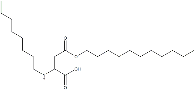 2-Octylamino-3-(undecyloxycarbonyl)propionic acid Struktur