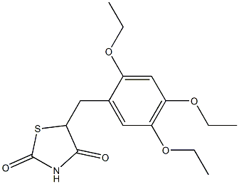 5-(2,4,5-Triethoxybenzyl)-2,4-thiazolidinedione Struktur