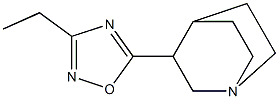 3-(3-Ethyl-1,2,4-oxadiazol-5-yl)quinuclidine Struktur