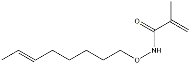 N-(6-Octenyloxy)methacrylamide Struktur