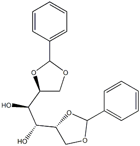 1-O,2-O:5-O,6-O-Dibenzylidene-L-glucitol Struktur