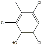 3-Methyl-2,4,6-trichlorophenol Struktur