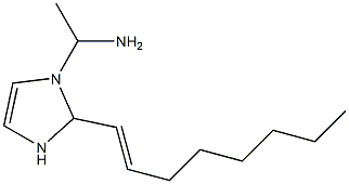 1-(1-Aminoethyl)-2-(1-octenyl)-4-imidazoline Struktur