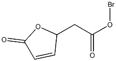 2,5-Dihydro-5-oxo-2-bromofuran-2-acetic acid Struktur