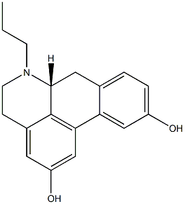 (6aR)-5,6,6a,7-Tetrahydro-6-propyl-4H-dibenzo[de,g]quinoline-2,10-diol Struktur