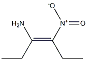 (Z)-3-Amino-4-nitro-3-hexene Struktur