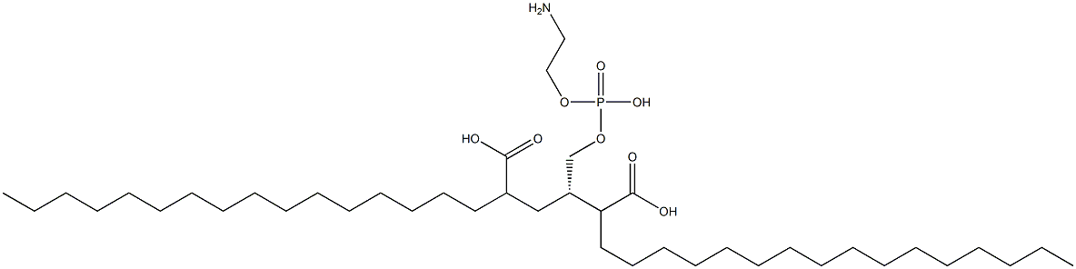 Bis(stearic acid)(1S)-1-[[[(2-aminoethoxy)hydroxyphosphinyl]oxy]methyl]-1,2-ethanediyl ester Struktur