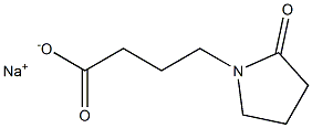 4-(2-Oxopyrrolidin-1-yl)butyric acid sodium salt Struktur