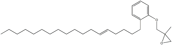 2-(5-Octadecenyl)phenyl 2-methylglycidyl ether Struktur