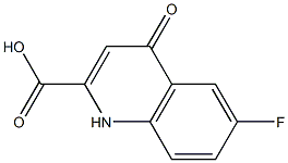 6-Fluoro-1,4-dihydro-4-oxoquinoline-2-carboxylic acid Struktur