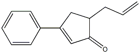 5-Allyl-3-phenyl-2-cyclopentene-1-one Struktur