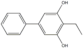 2-Ethyl-5-phenyl-1,3-benzenediol Struktur