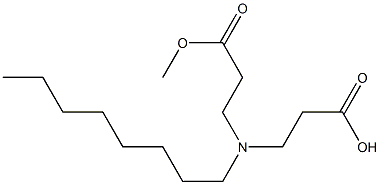 3,3'-(Octylimino)bis(propionic acid methyl) ester Struktur